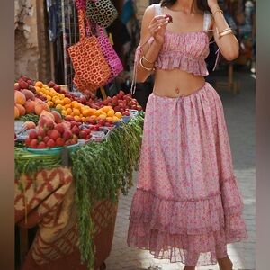 NWT Adeirlina - Ariana floral skirt set